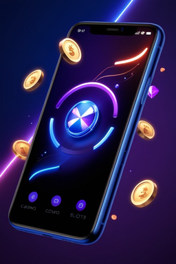 Smartphone con app de casino