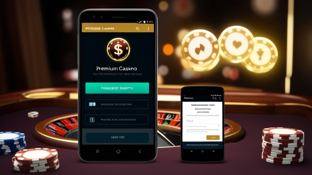 Pantalla de Android mostrando permisos de instalación para un APK en un ambiente de casino.